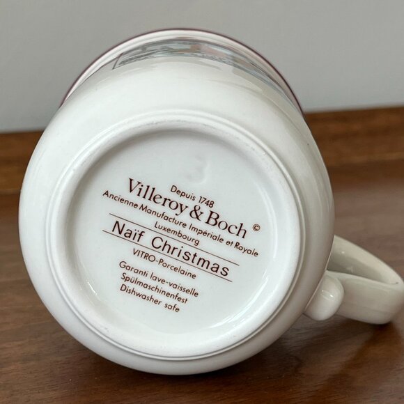 Villeroy & Boch "Naif Christmas" Porcelain Double-Sided Mug Village & Cozy Home - Picture 9 of 10